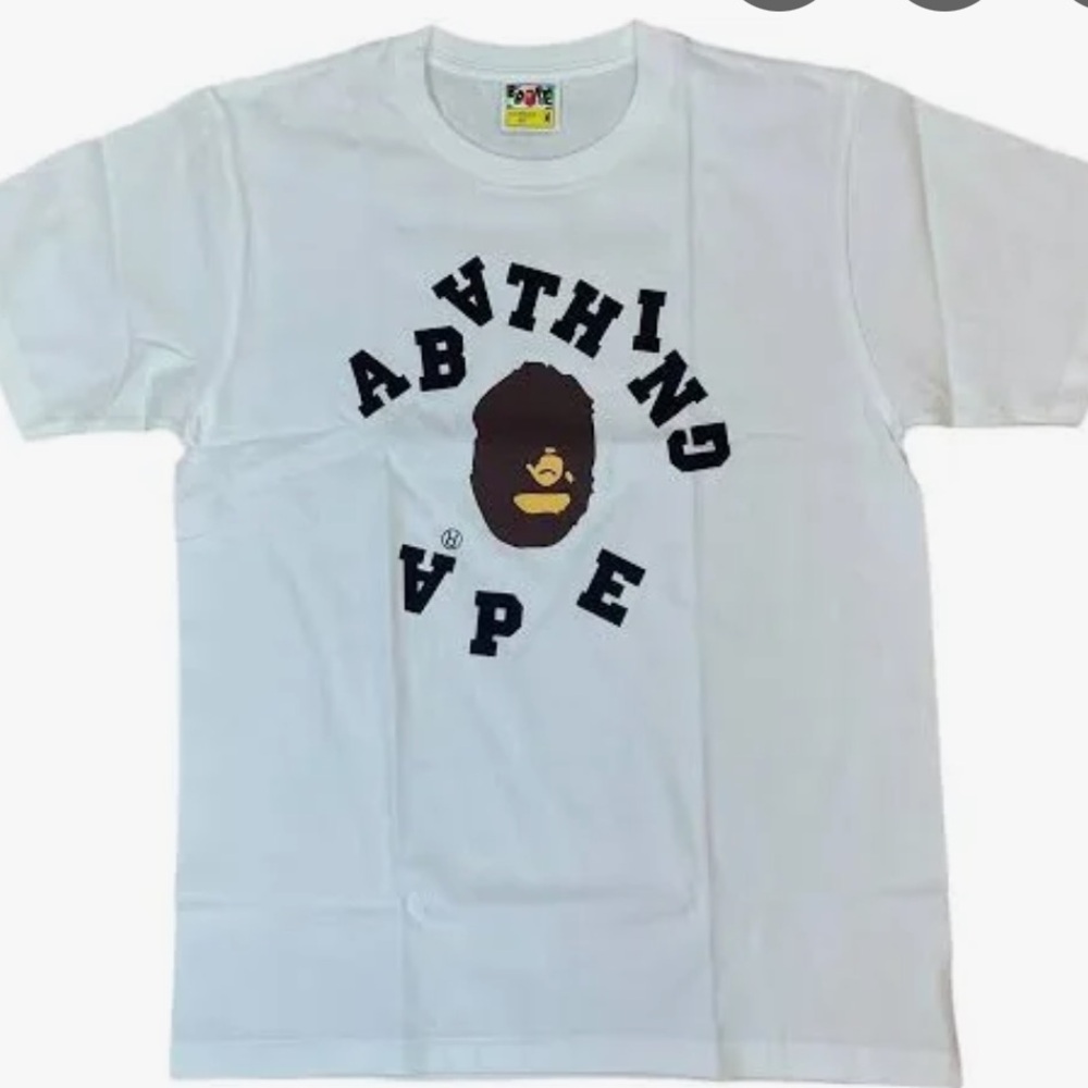 Bape A Bathing Ape Scrambled Letters Tee 2XL‎ White New With Tags